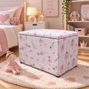 Ver imagem 1 de Puff Baú Banqueta Retangular Organizar e Decorar 55cm Bailarina