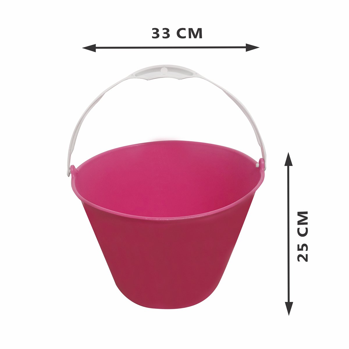 Kit 8 Baldes Multiuso Plastico 12 L Rosa - 2