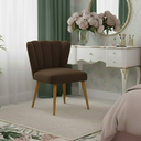 Ver imagem 6 de Cadeira Liz para Penteadeira Quarto Salão de Estética Marrom