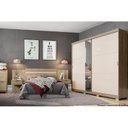 Ver imagem 3 de Cabeceira Cama Box Madeirado Casal/Queen Urban c/ 2 Gavetas Noce/Off White - Carraro