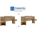 Ver imagem 1 de Cabeceira Cama Box Madeirado Casal/Queen Urban c/ 2 Gavetas Noce/Off White - Carraro