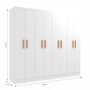 Ver imagem 3 de Móveis para Quarto Guarda-roupa 8 Portas Paris