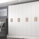 Ver imagem 1 de Móveis para Quarto Guarda-Roupa 8 Portas Paris Branco