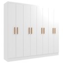 Ver imagem 2 de Móveis para Quarto Guarda-Roupa 8 Portas Paris Branco