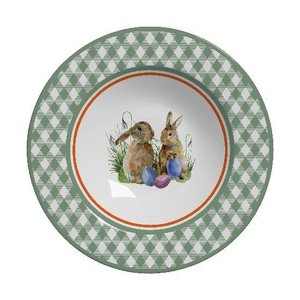 Jogo de Pratos Coelho Bunny Fundo com 6 Pcs Primeira Linha