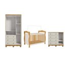 Ver imagem 4 de Quarto de Bebê Completo Berço 3 em 1 Guarda-Roupa Cômoda MDF Nina Espresso Móveis Off White/Amêndoa