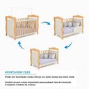 Ver imagem 6 de Quarto de Bebê Completo Berço 3 em 1 Guarda-Roupa Cômoda MDF Nina Espresso Móveis Off White/Amêndoa