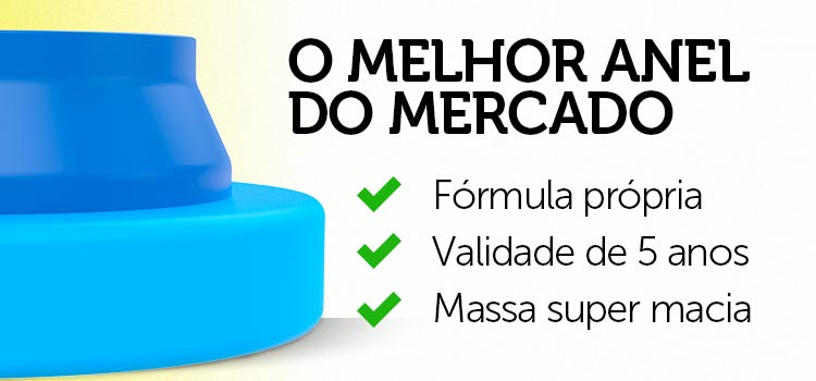 KIT 6 ANEL VEDACAO PARA VASO SANITARIO COM GUIA BLUKIT - 6