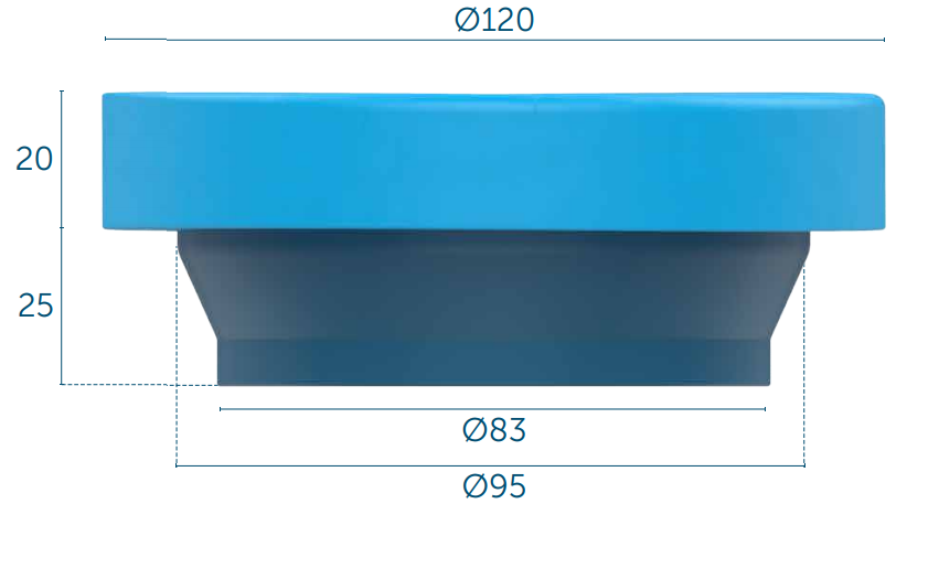 KIT 6 ANEL VEDACAO PARA VASO SANITARIO COM GUIA BLUKIT - 3