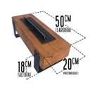 Ver imagem 2 de Lareira Ecológica Artesanal Decoração e Aquecimento Sala De Jantar