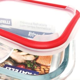 Kit Pote Refratário com Tampa Hermética e Travas Laterais 310ml e 780ml 4 Peças - Fratelli - 5