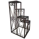 Ver imagem 2 de Floreira de Chão em Ferro Rústica Artesanal 04 Vasinhos de Flor