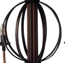 Ver imagem 6 de Lustre Grande Rustico Para Sala De Jantar Bola E Folhas