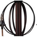Ver imagem 5 de Pendente Grande Rustico Para Sala De Jantar Bola E Folhas Com Cúpulas