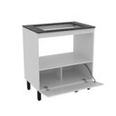 Ver imagem 2 de Balcão de Cozinha Multiuso 75x83,4cm 1 Porta e Nicho Branco Bl3315