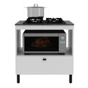Ver imagem 3 de Balcão de Cozinha Multiuso 75x83,4cm 1 Porta e Nicho Branco Bl3315