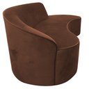Ver imagem 6 de Sofá Curvo 4 Lugares 230cm Eron Braço Direito Veludo Camel - Nexta Casa