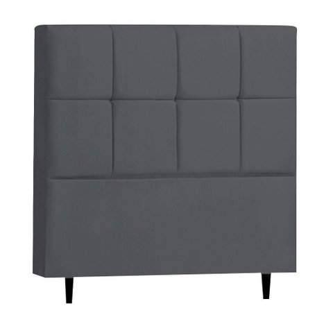 Cabeceira para Cama Box Casal 140 Cm Cinza - D'Rossi