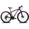 Bicicleta Aro 29 Rino Atacama 24v Freio A Disco - Cambios Index:Rosa/19 - 1