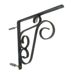 Suporte Para Prateleira Cantoneira Mao Francesa Artesanal Rustica de Ferro 19 cm - 2