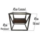 Ver imagem 2 de Lareira Ecológica Centro de Sala, Mesinha de Centro Rústica, Apto e Sala