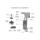Ver imagem 1 de Despolpadeira de frutas 20 litros - DG20 - Selo Inmetro - Metvisa 220V