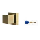 Ver imagem 1 de Acabamento para Registro Quadrado Dourado Brilhante Conv Docol