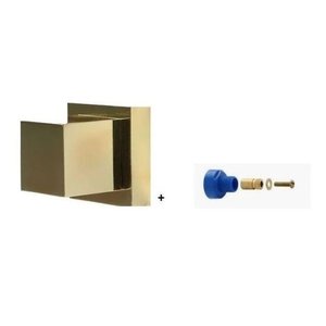 Acabamento para Registro Quadrado Dourado Brilhante Conv Docol