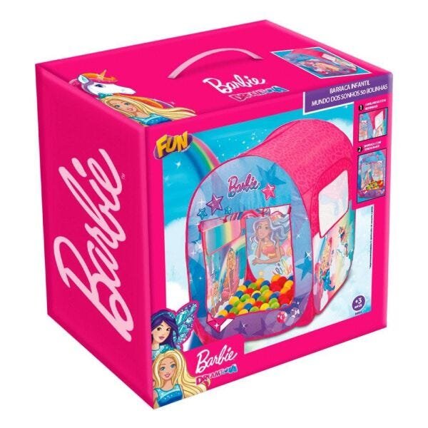 Barraca Infantil da Barbie Com 50 Bolinhas F00068 - FUN - 3