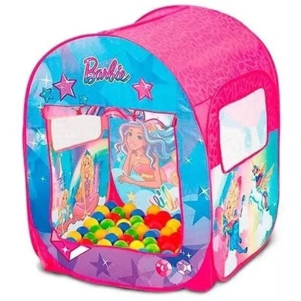 Barraca Infantil da Barbie Com 50 Bolinhas F00068 - FUN