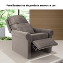 Ver imagem 3 de Poltrona Reclinável Mh-3601 Herval Estofada Veludo Cinza C