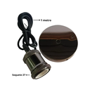 Ver imagem 2 de Kit C/6 Pçs Luminária Lustre Pendente Vintage Fume C/lampada