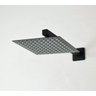 Ducha Cromada Slim Quadrada 25x25cm. Inox Preto Fosco Black - 2