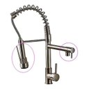 Ver imagem 2 de Torneira Monocomando Gourmet com Spray Móvel - 50cm Escovada