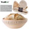 Cesta De Vime Natural WALFOS, Cesta De Fermentação De Massa De Pão Francesa Banneton Oval 25cm - 2