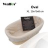 Cesta De Vime Natural WALFOS, Cesta De Fermentação De Massa De Pão Francesa Banneton Oval 25cm - 4
