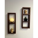 Ver imagem 5 de 2 Nichos de Madeira Maciça 50x17x9 com Divisórias