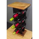 Ver imagem 6 de Adega de Mesa Aço Madeira 6 garrafas ALL STYLE