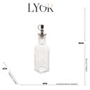 Ver imagem 4 de Porta Azeite e Vinagre Saleiro Pimenteiro Kit 4 Potes para Temperos Condimentos Vidro Lyor