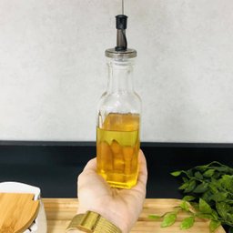 Porta Azeite e Vinagre Saleiro Pimenteiro Kit 4 Potes para Temperos Condimentos Vidro Lyor - 8