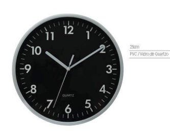Relógio de Parede Prata 25cm - Yazi - 1