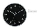 Ver imagem 1 de Relógio de Parede Prata 25cm - Yazi