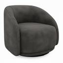 Ver imagem 1 de Poltrona Decorativa Nice Giratória Veludo Macio Premium Suporta 150kg Luxo Montada Design Curvo: Cin
