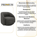 Ver imagem 7 de Poltrona Decorativa Nice Giratória Veludo Macio Premium Suporta 150kg Luxo Montada Design Curvo: Cin