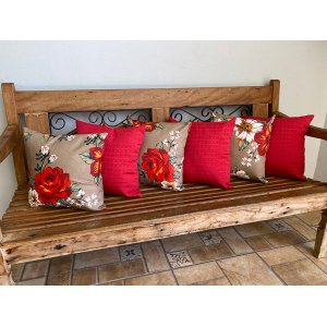 Capas de Almofadas Decorativas 6 Unidades Com Ziper:KCT06110