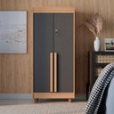 Ver imagem 4 de Armário Multiuso 2 Portas com Chave – Vertical com Prateleiras, para Quarto e Escritório