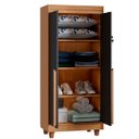 Ver imagem 5 de Armário Multiuso 2 Portas com Chave – Vertical com Prateleiras, para Quarto e Escritório