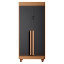 Ver imagem 1 de Armário Multiuso 2 Portas com Chave – Vertical com Prateleiras, para Quarto e Escritório