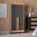Ver imagem 7 de Armário Multiuso 2 Portas com Chave – Vertical com Prateleiras, para Quarto e Escritório