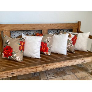 Capas de Almofadas Decorativas 6 Unidades Com Ziper:KCT06111